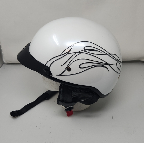 Harley Davidson 1/2 Helmet Large Destination Ear flaps & Visor - Picture 3 of 13